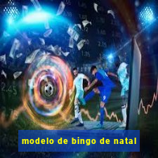 modelo de bingo de natal